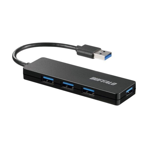 USB3.0 4ポート バスパワーハブ ブラック BSH4U120U3BK 1個