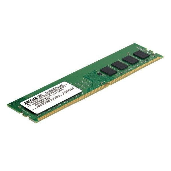バッファロー PC4-2400（DDR4-2400）対応 288Pin DDR4 SDRAM DIMM 4GB 幅133.4×高さ31.3×奥行4.3mm MV-D4U2400-S4G 1点...