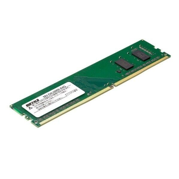 バッファロー PC4-2666対応 288ピン DDR4 U-DIMM 4GB 幅133.4×高さ31.3×奥行4.3mm MV-D4U2666-X4G 1点