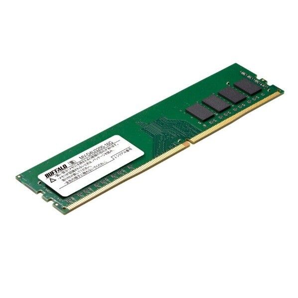 バッファロー 法人向けPC4-25600(DDR4-3200)対応 288ピン DDR4 U-DIMM 16GB 幅133.4×高さ31.3×奥行4.3mm MV-D4U3200-16G 1点