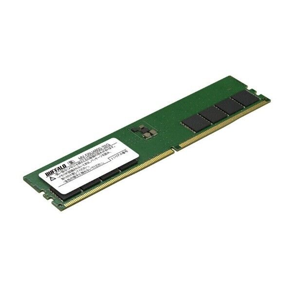 バッファロー 法人向け PC5-4800対応 288ピン U-DIMM 32GB 幅133.35×高さ31.25×奥行3.77mm MV-D5U4800-32G 1点