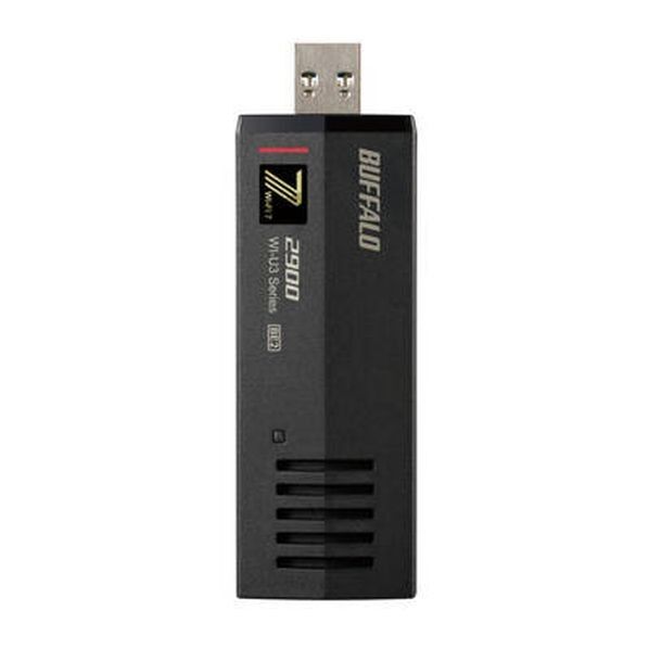 バッファロー Wi-Fi 7対応 11be/ax/ac/n/a/g/b 2882Mbps USB無線LAN子機 幅80×高さ30×奥行22mm WI-U3-2900BE2 1点