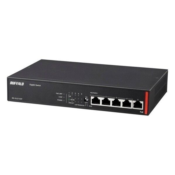 バッファロー BS-GS2008P レイヤー2 Giga PoE スマートスイッチ 8