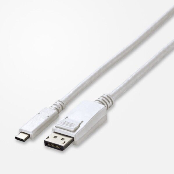 USB Type-C - DisplayPort 変換ケーブル 長さ2m ホワイト CP200-WT 1点...