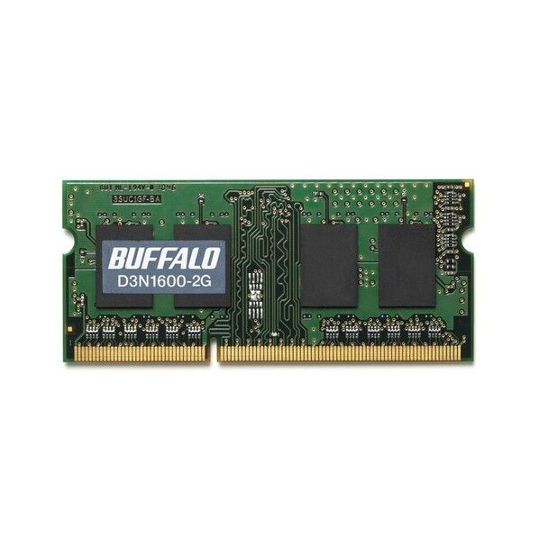 PC3-12800(DDR3-1600)対応 204Pin用 DDR3 SDRAM S.O.DIMM 2GB D3N1600-2G 1個