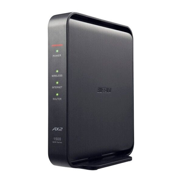 Wi-Fiルーター 無線LAN親機11ax/ac/n/a/g/b 1201＋300Mbpsブラック55×159×130