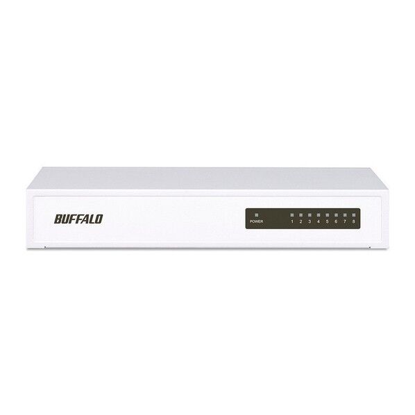 10/100Mbps対応 スイッチングHub 金属筐体/電源内蔵モデル 8ポート ホワイト LSW4-TX-8NS/WH 1個