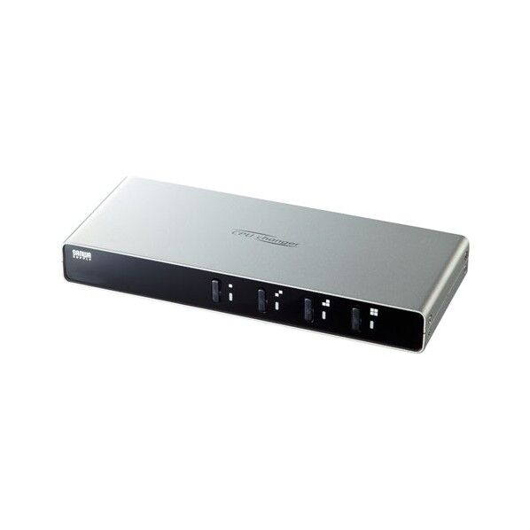 パソコン自動切替器(4:1) SW-KVM4LUN2 1セット...