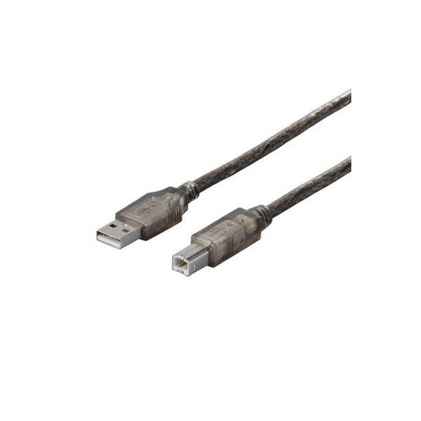 USB2.0ケーブル(A to B) 1m ブラックスケルトン ブラックスケルトン BSUAB210BS 1個