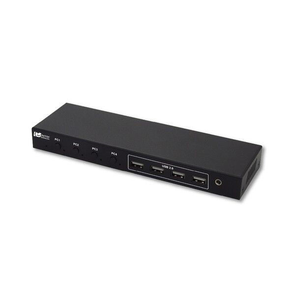 4K60Hz対応 HDMIパソコン切替器(4台用)