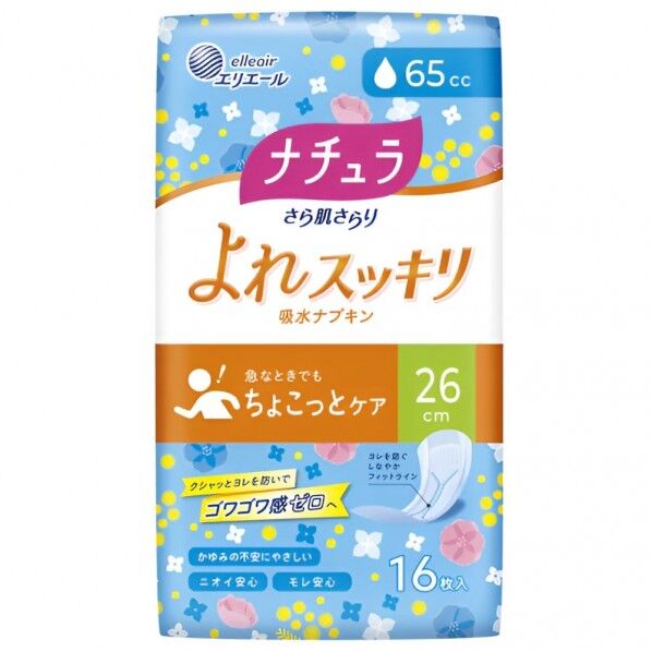 ナチュラ さら肌さらり ちょこっと吸水ナプキン 65cc