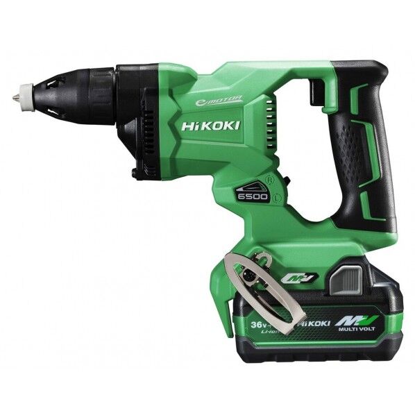 HiKOKI(ハイコーキ) W36DYA (XPZ) 36V 充電式 ボード用ドライバ フルセット ドライウォールねじ4mm アグレッシブグリーン 1台