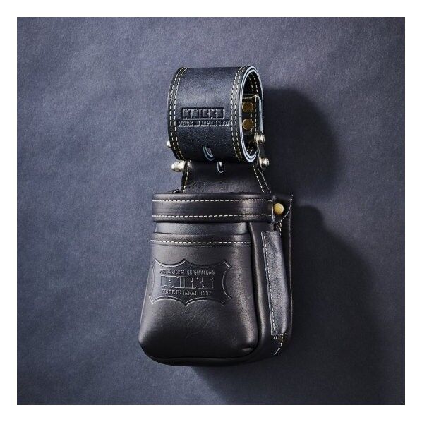 腰袋小物VAストリッパーフォルダ最高級硬式グローブ革チェーン式黒