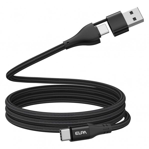 ELPA ラウンド A&CtoC 1m 黒 MCA-ACC1060(BK) 1個...
