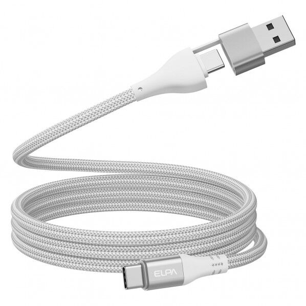 ELPA ラウンド A&CtoC 1m 白 MCA-ACC1060(WH) 1個...