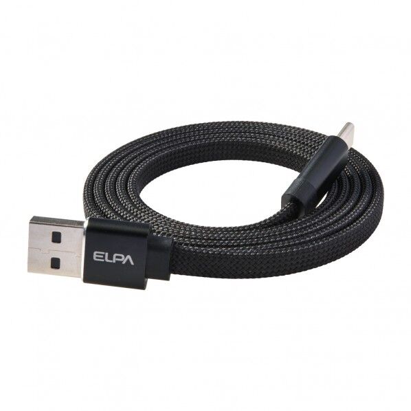 ELPA フラット AtoC 1m 黒 MCA-FAC1027(BK) 1個...