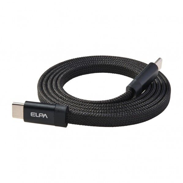 ELPA フラット CtoC 1m 黒 MCA-FCC1060(BK) 1個...