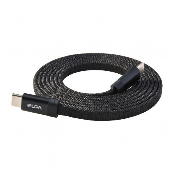 ELPA フラット CtoC 1.5m 黒 MCA-FCC1560(BK) 1個...