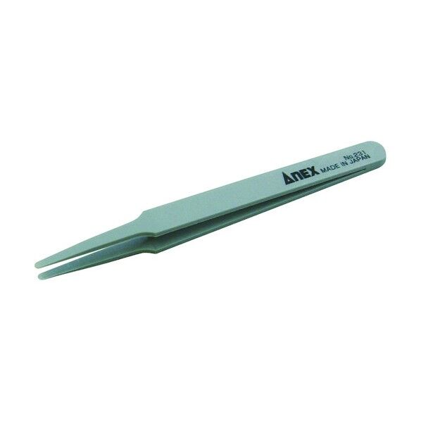 プラスチックピンセット先丸型 120mm 231 1点