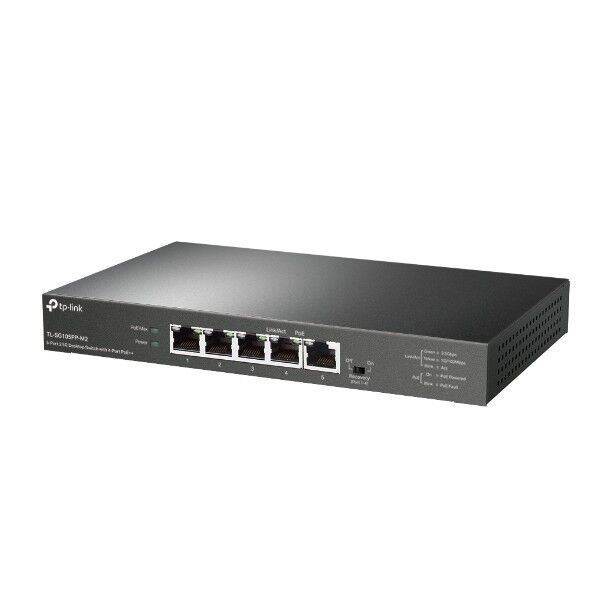 5ポート2.5G デスクトップスイッチ(PoE++4ポート搭載)