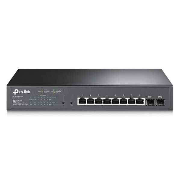 JetStream 8ポート 10/100/1000Mbps PoE+スイッチ デスクトップ2SPF