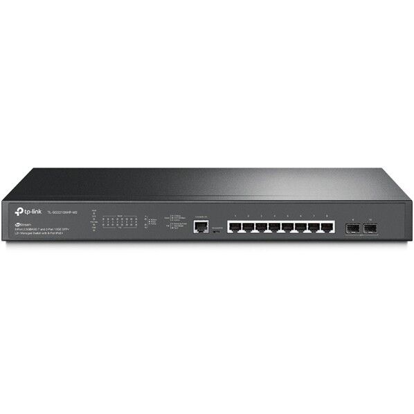 JetStream8ポート2.5GbE POE+L2+マネージスイッチ/2スロット10GE SFP+