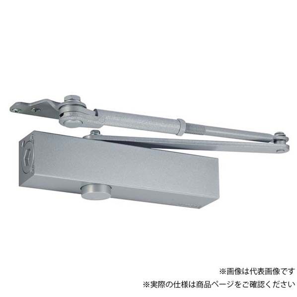 ニュースター ドアクローザー パラレル型 ストップ付 段付ブラケット シルバー PS-7001A 1台