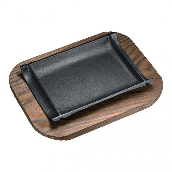 三和精機 (S)和風ステーキ皿 焼杉 竹 18cm 1個...
