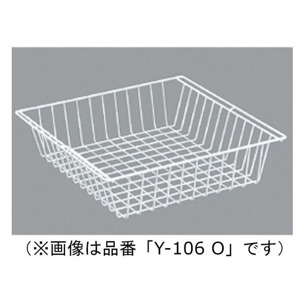ニバス ワイヤーバスケットY-106シリーズ 幅412mm×奥行400mm×高さ100mm WH Y-106 O 1個...