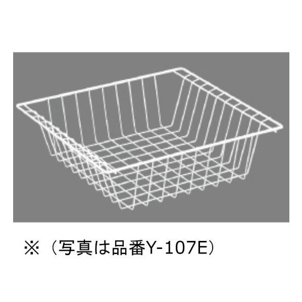 ニバス ワイヤーバスケットY-107シリーズ 幅380mm×奥行360mm×高さ100mm WH Y-107 E 1個...