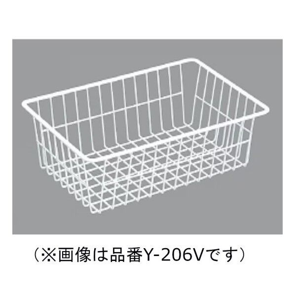 ニバス ワイヤーバスケットY-206シリーズ 幅339mm×奥行450mm×高さ180mm WH Y-206 WD 1個...