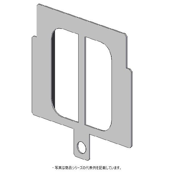 日東工業 ステンレス製ルーバー・オプション・IP55用アダプタ ヨコ161.5×タテ168.5mm ライトベージュ(5Y7/1) SLS-IP17 1点...