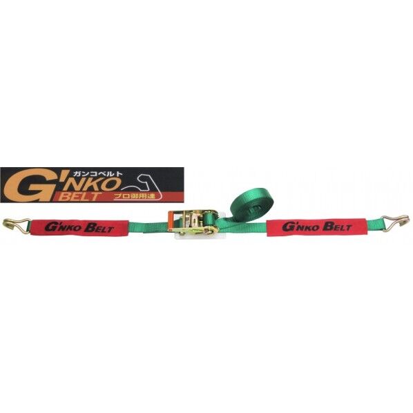ラチェット式スリングフック グリーン 25mm 0.5×4M EGR20540S 1点