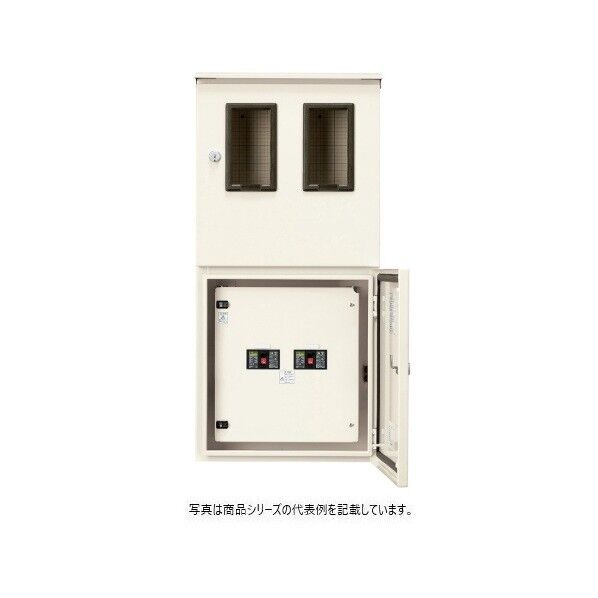 引込計器盤（水切、防塵･防水パッキン付･屋根付） 東京電力管内向(耐候形電力量計用)･中部電力管内向