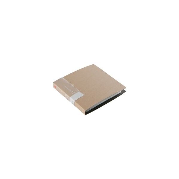 バッファロー CD&DVDファイルケース ブックタイプ 12枚収納 ベージュ BSCD01F12BG 1個...