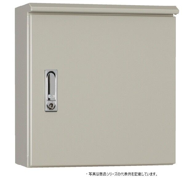 日東工業 ORZ形屋外用キャビネット（水切構造、防塵･防水パッキン付）木製基板付 ヨコ800×タテ1,400×フカサ200mm ライトベージュ塗装(5Y7/1) ORZB20-814-1 1点...