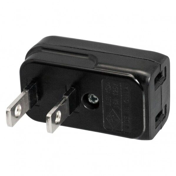 ELPA スペースアダプタ ■定格:AC125V 15A■1500Wまで■使用温度範囲:-10℃～40℃■屋内専用■国内専用 黒 A-371B(BK) 1個...