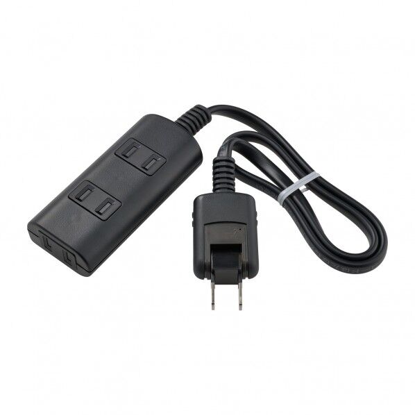 ELPA 耐雷タップラン ■定格:AC125V 15A ■合計1500Wまで ■使用温度範囲:-10℃～40℃ ■コード長:0.5m ■口数:3個口 ■屋内専用 ■国内専用 黒 WBT-N3005SB(BK) 1個...