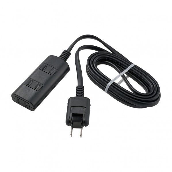 ELPA 耐雷タップラン ■定格:AC125V 15A ■合計1500Wまで ■使用温度範囲:-10℃~40℃ ■コード長:2m ■口数:3個口 ■屋内専用 ■国内専用 黒 WBT-N3020SB(BK) 1個...