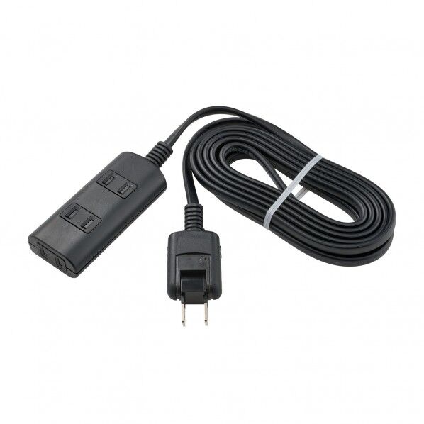 ELPA 耐雷タップラン ■定格:AC125V 15A ■合計1500Wまで ■使用温度範囲:-10℃~40℃ ■コード長:3m ■口数:3個口 ■屋内専用 ■国内専用 黒 WBT-N3030SB(BK) 1個...