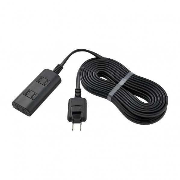 ELPA 耐雷タップラン ■定格:AC125V 15A ■合計1500Wまで ■使用温度範囲:-10℃～40℃ ■コード長:5m ■口数:3個口 ■屋内専用 ■国内専用 黒 WBT-N3050SB(BK) 1個...