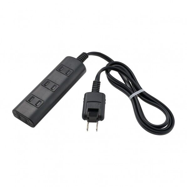 ELPA 耐雷タップラン ■定格:AC125V 15A ■合計1500Wまで ■使用温度範囲:-10℃～40℃ ■コード長:1m ■口数:4個口 ■屋内専用 ■国内専用 黒 WBT-N4010SB(BK) 1個...