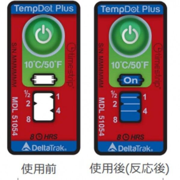 テンプドットプラス 温度上昇時積算温度表示ラベル(100枚入り)