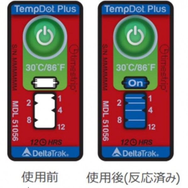 テンプドットプラス 温度上昇時積算温度表示ラベル(100枚入り)