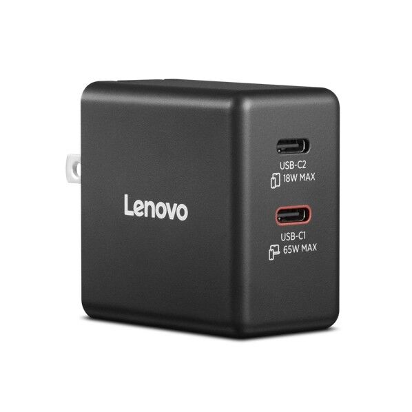 Lenovo 65W デュアルUSB Type-C GaN ACアダプター