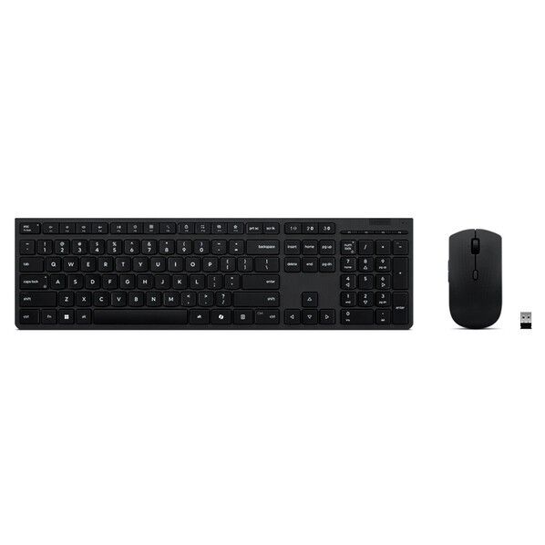 Lenovo プロフェッショナル ワイヤレス 充電式 キーボード&マウス - 英語