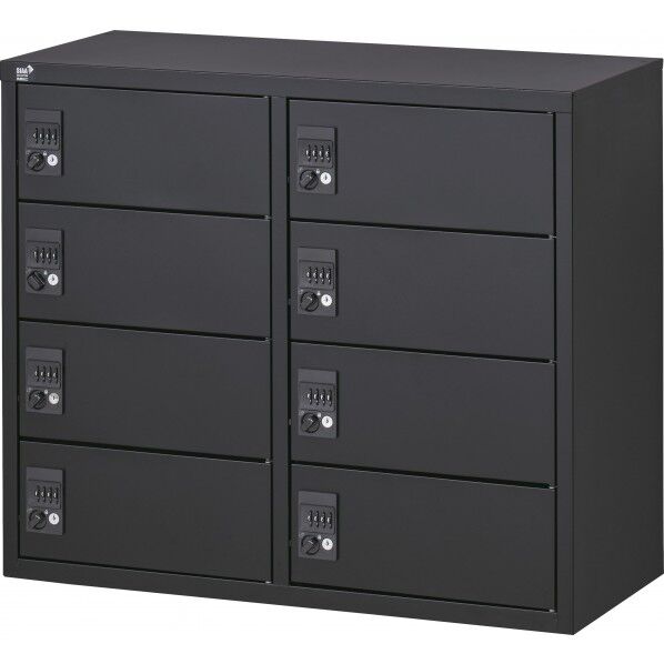 ノーブランド パーソナルロッカー･8扉 （H750mm） ホワイト ALZK-PL32-8 1台...