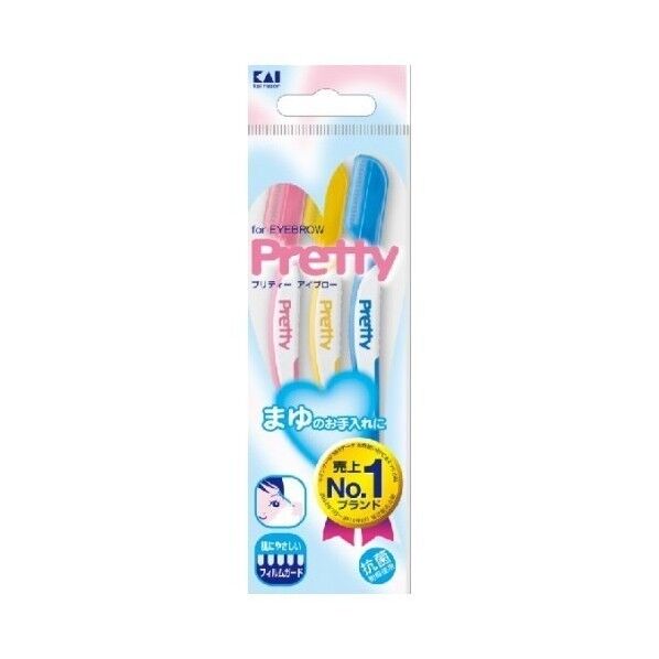 まゆそり用カミソリ プリティー マユソリL 3本入