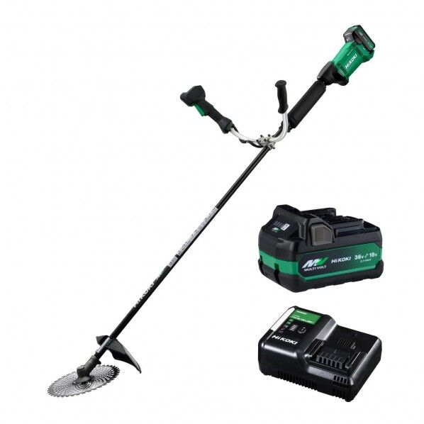 36V 充電式 草刈り機 刈払い機 両手ハンドル仕様 電池1個・充電器付き 255mm CG36DC (WPZ) 1台