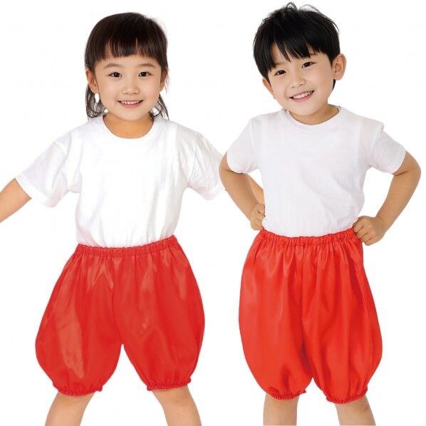 ソフトサテン かぼちゃパンツ Cサイズ 赤